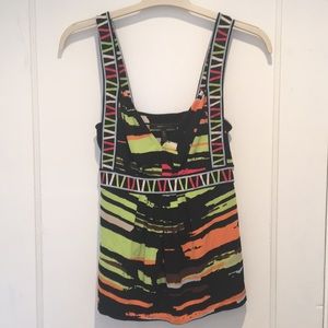 BCBG multi colored top